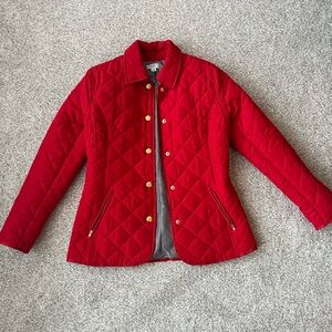 Crown & Ivy Red Quilted Jacket
